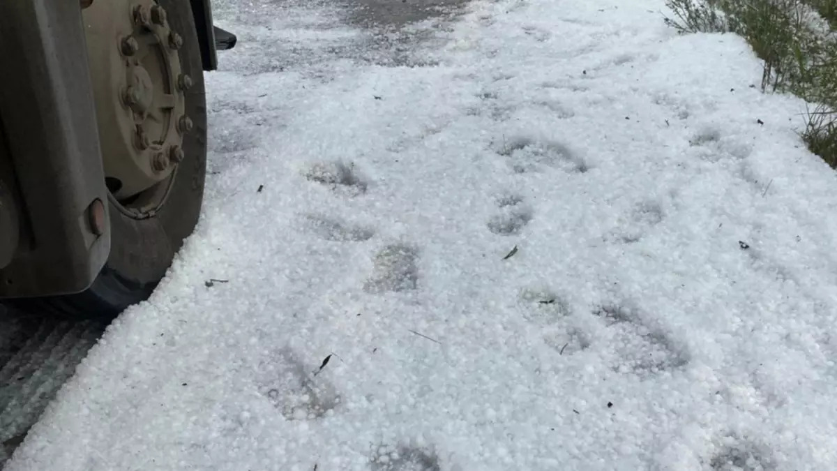 V Deo Moradores Registram Chuva De Granizo Na Serra Catarinense