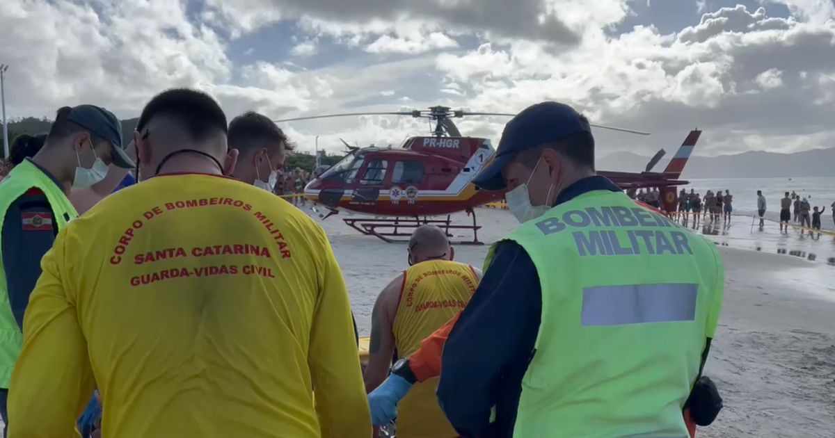 Argentino morre após mal súbito em praia de Florianópolis