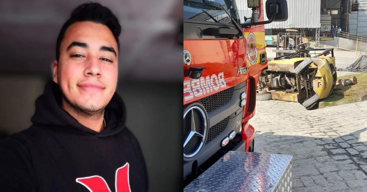 Jovem Morre Ap S Ficar Preso Embaixo De Empilhadeira Que Tombou No