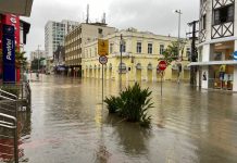 Defesa Civil alerta para risco alto de alagamentos em novo temporal, em Joinville