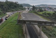 Viaduto inacabado e danificado será demolido em São Francisco do Sul