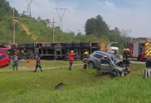 VÍDEO – Acidente com morte é registrado na SC-108, em Joinville