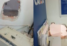 Ladrões fazem buracos em paredes e furtam lotérica no Centro de Joinville