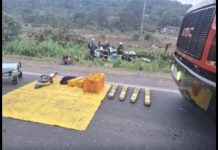 Motorista sai de pista, colide contra poste e fica gravemente ferido em São Francisco do Sul