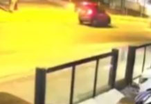 VÍDEO – Motociclista fica gravemente ferida após ser atingida por carro que transitava na contramão, em Joinville