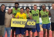 Equipe de basquete 3×3 de Joinville vence cinco títulos em um mês durante torneios na Europa basquete 3x3