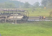 Após incêndio em ônibus, equipe da Joinville Natação realiza vaquinha solidária