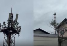VÍDEO – Homem embriagado sobe em torre de telefonia e mobiliza equipes de segurança, em Araquari