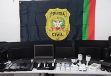 Tablets, notebooks e mais: Polícia Civil recupera itens furtados por adolescentes em escola de Araquari