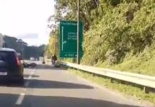 VÍDEO – Mulher em moto morre em grave acidente com caminhão na BR-101, em Joinville