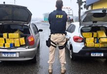 VÍDEO – Quase 300 quilos de maconha são apreendidos em ocorrências na BR-101, em Joinville