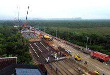 Prefeitura inicia concretagem da laje de transição na margem da Ponte Joinville